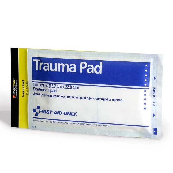 Trauma Pad - Cotton - White - 9 in x 5 in